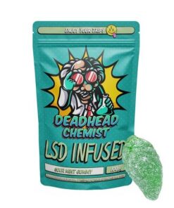 LSD Edible 100ug Sour Mint Gummy Deadhead Chemist